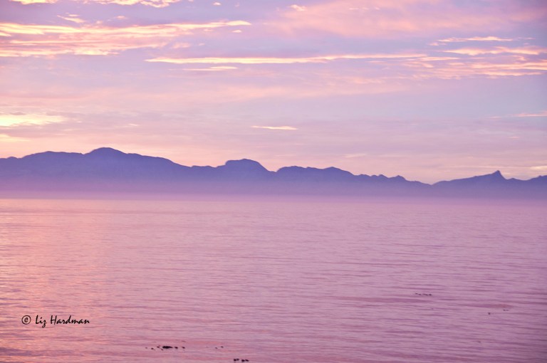 Sunrise over False Bay.